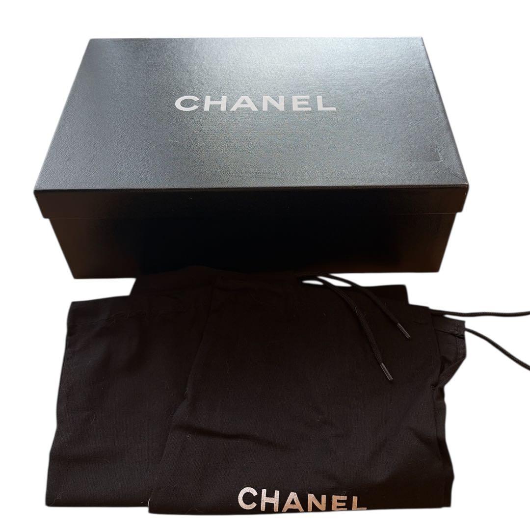 CHANEL カメリア　ハイヒール　リボン　34C 21-22cm相当