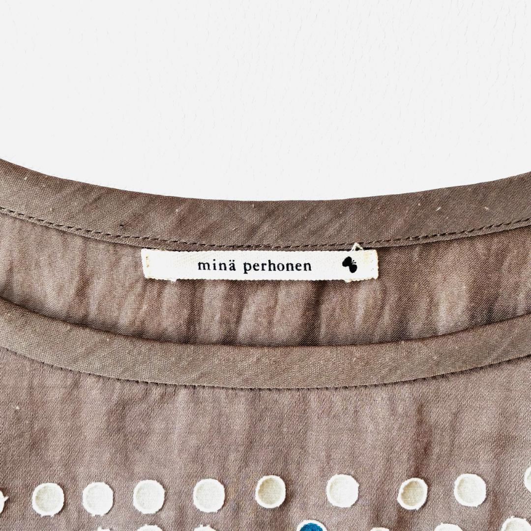 ミナペルホネン mina perhonen puff パフ ブラウス