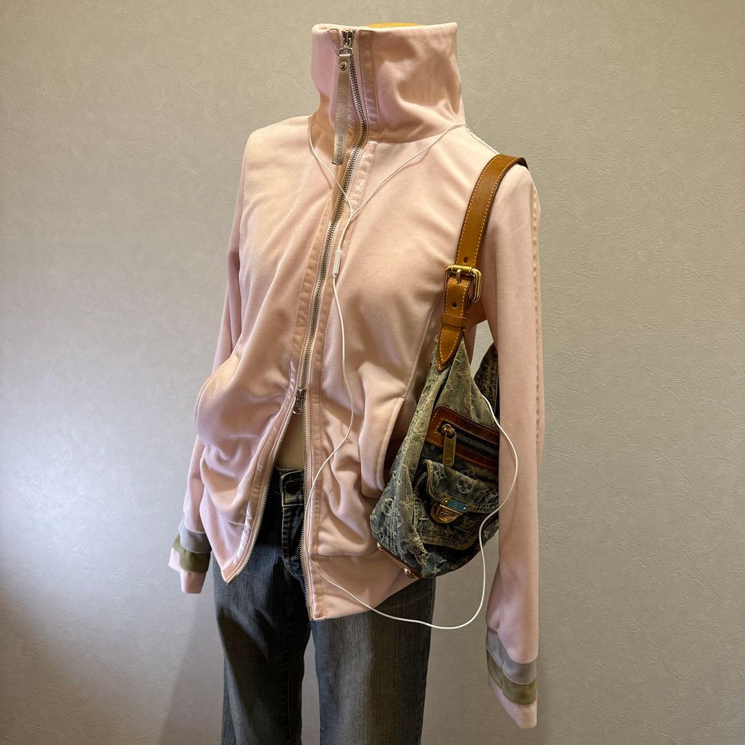 adidas アディダス　ピンクベロアジャージ　トラックジャケット　Y2K 平成