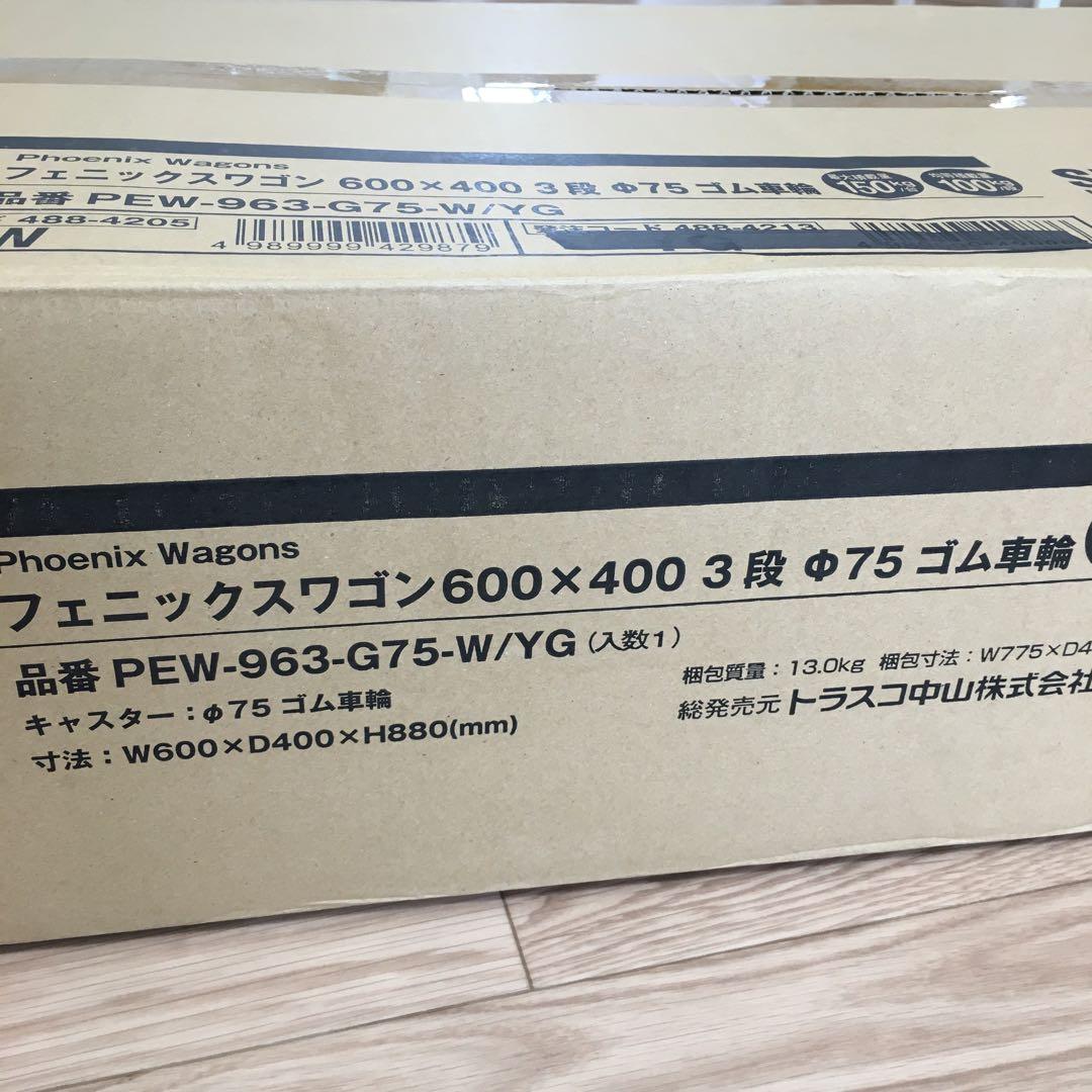 TRUSCO 3段スチールラック PEW-963-G75-W