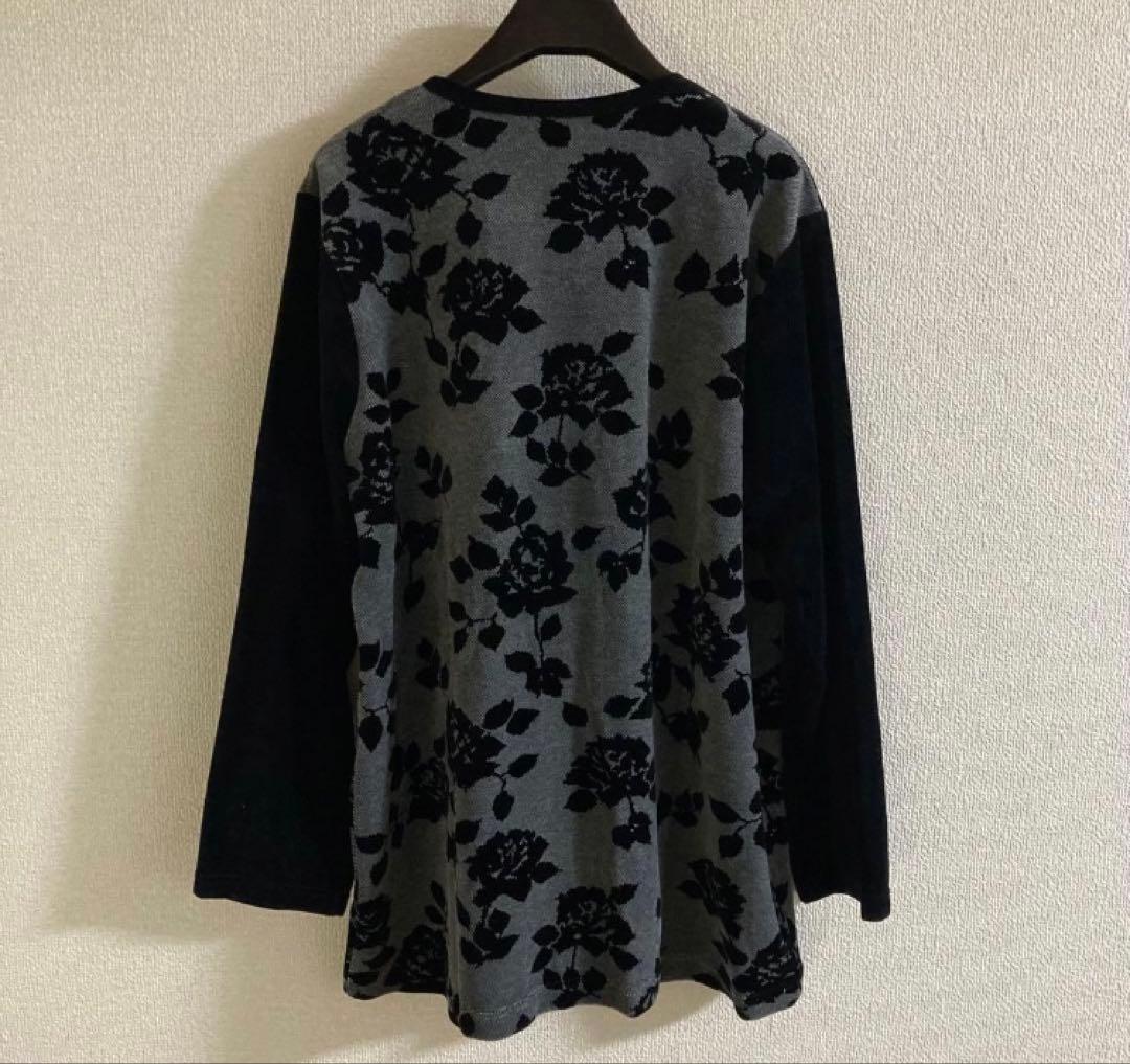 ジョワイユ　エトワール海渡　ベロア　ローズ　薔薇　パジャマ　前開き　LL