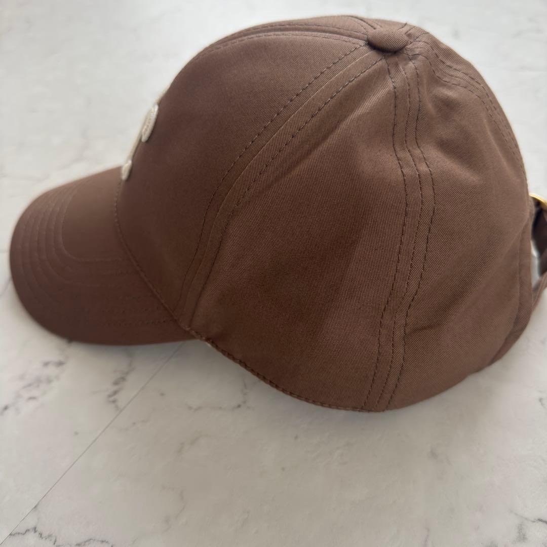 CELINE ブラウンベースボールキャップ S