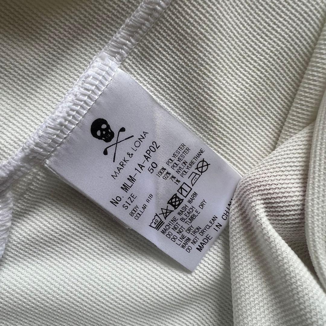 MARK&LONA マークアンドロナ　ポロシャツ　メンズ　50 XL ゴルフ　白