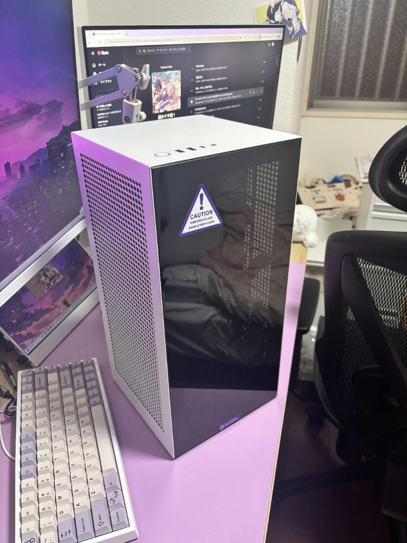 【販売終了品】NZXT H1 V2 ミニタワーPCケース ホワイト
