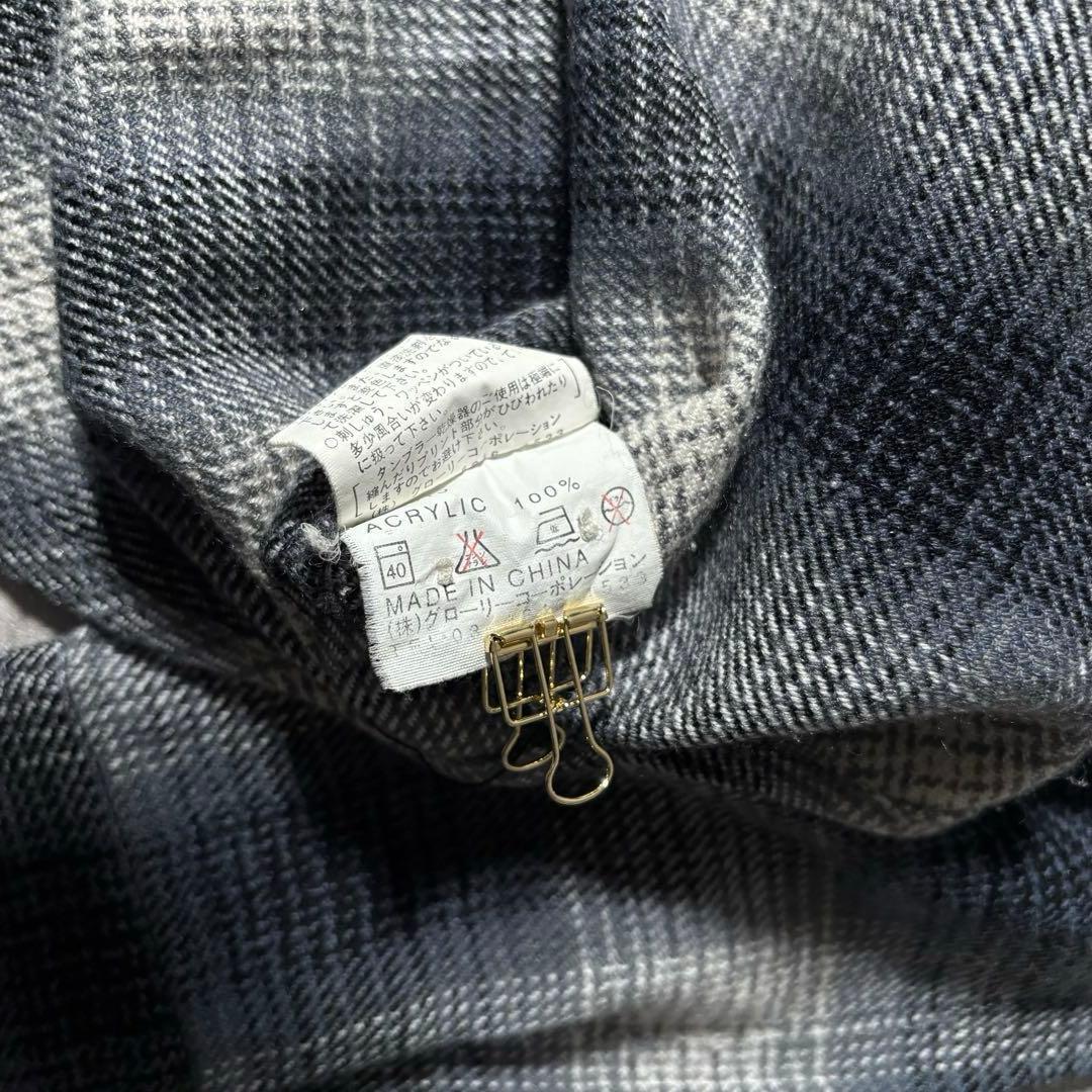 トップス 90s vintage   ombre check y2k