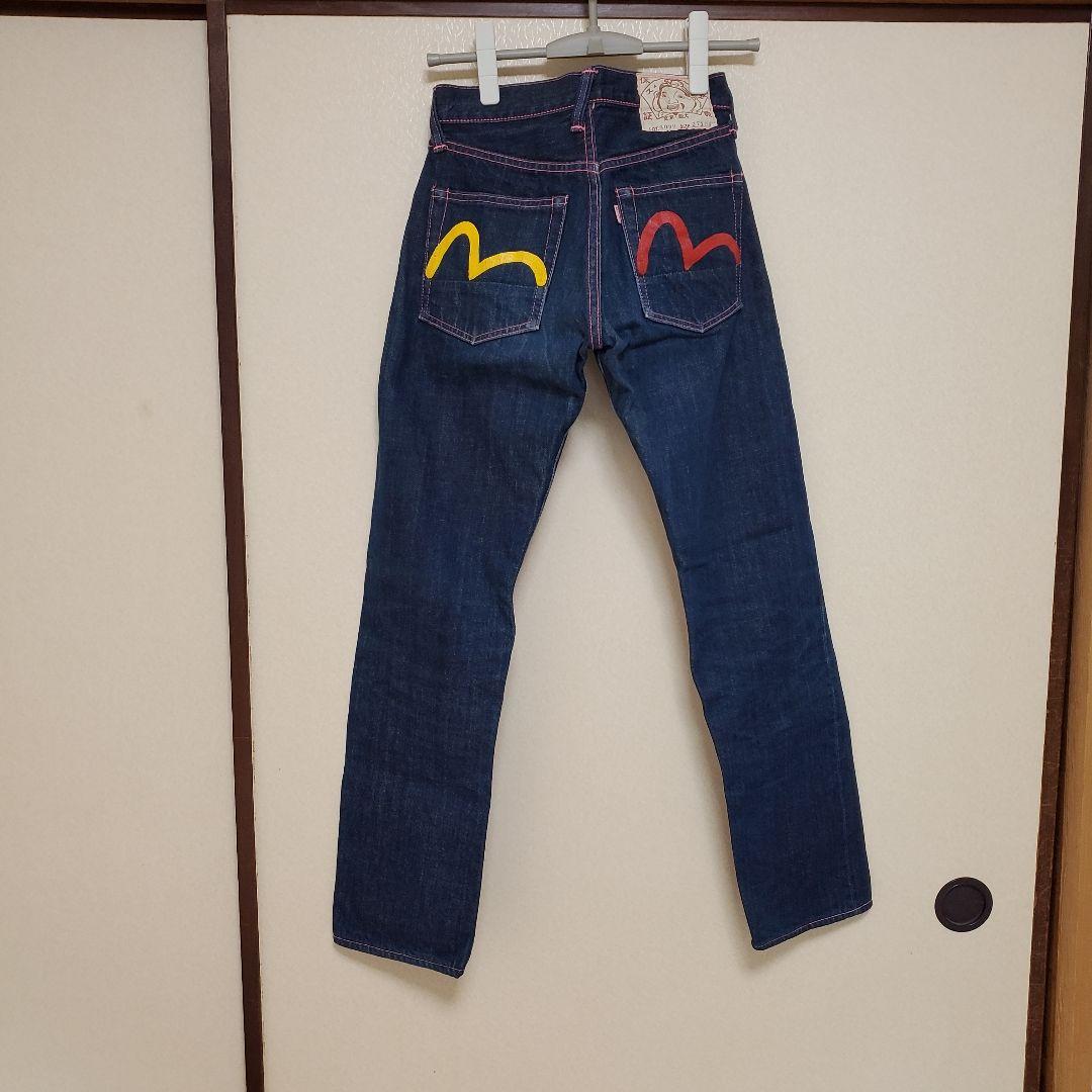 evisu ジーンズ2000レディース デニム ピンクステッチ 27×35
