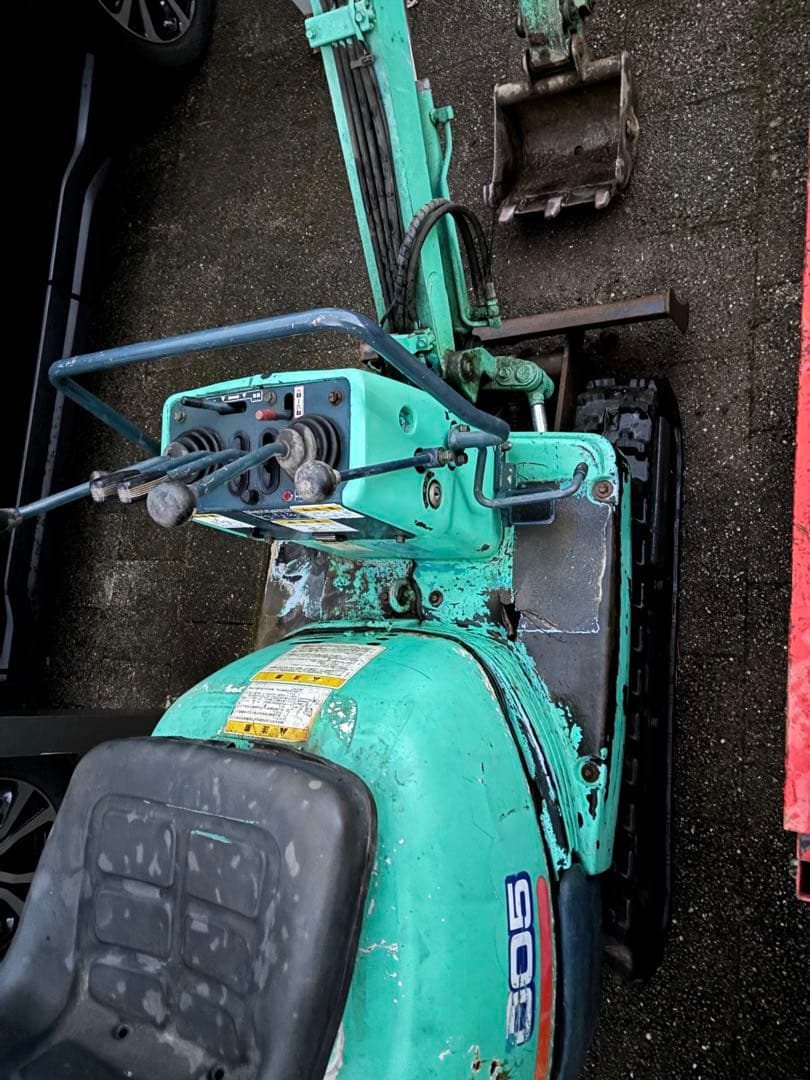 クボタバックホー K005- 小型油圧ショベル，長野県飯田市、（引取限定）