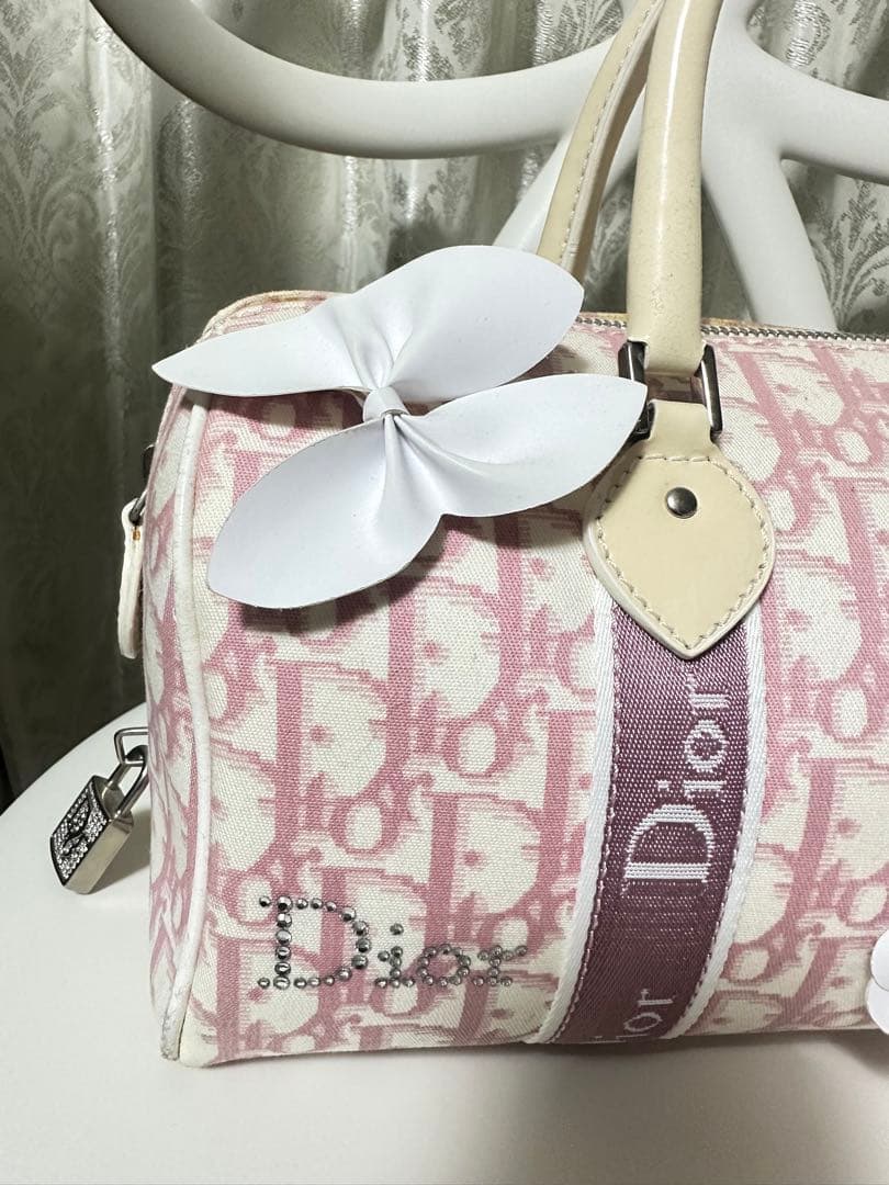 Dior ディオール トロッター フラワーボストン バッグ