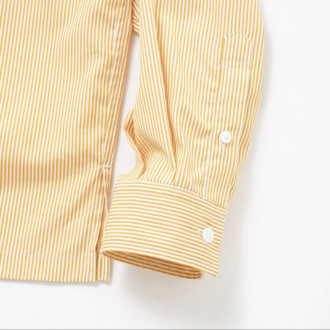 ttt msw Zip up shirt（YELLOW STRIPE）