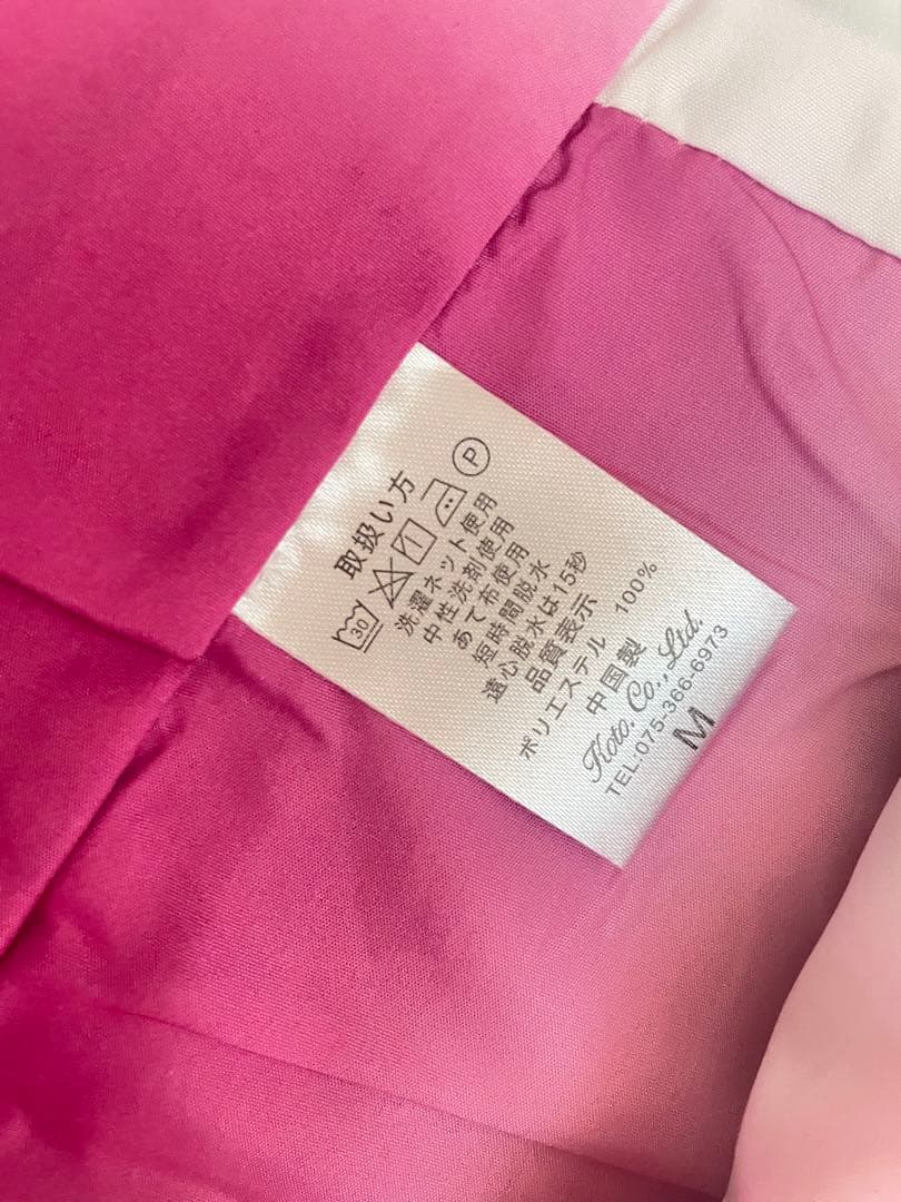 七五三　親子お揃い着物　親子リンクコーデ　ハンドメイド　グリーン緑紫パープル