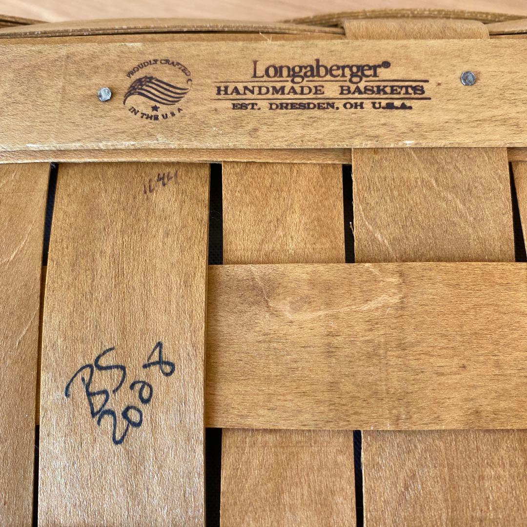 LONGABERGER ロンガバーガー　花柄 ラージ ピクニックバスケット