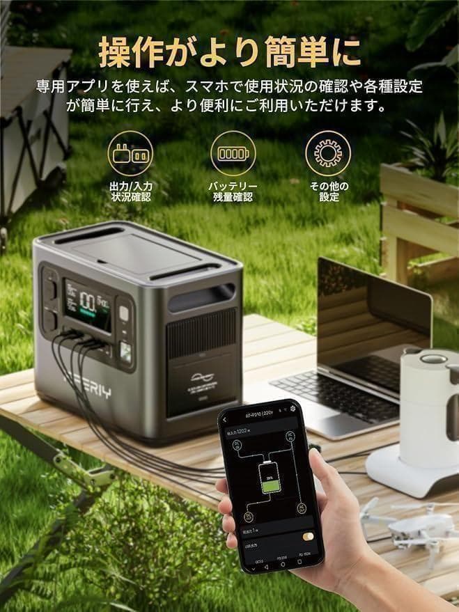 ポータブル電源 大容量 2048Wh　AFERIY P210 新品未開封