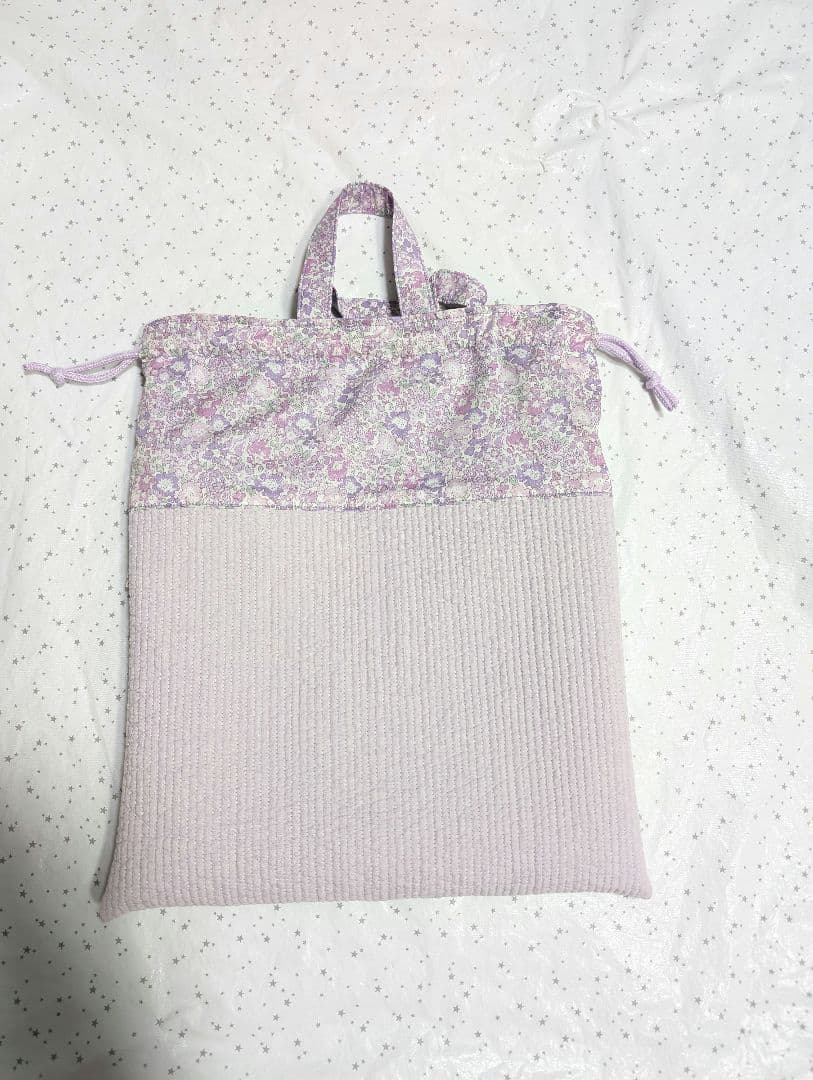 キラキラミシェル レッスンバッグ上履き入れ体操服袋ハンドメイド