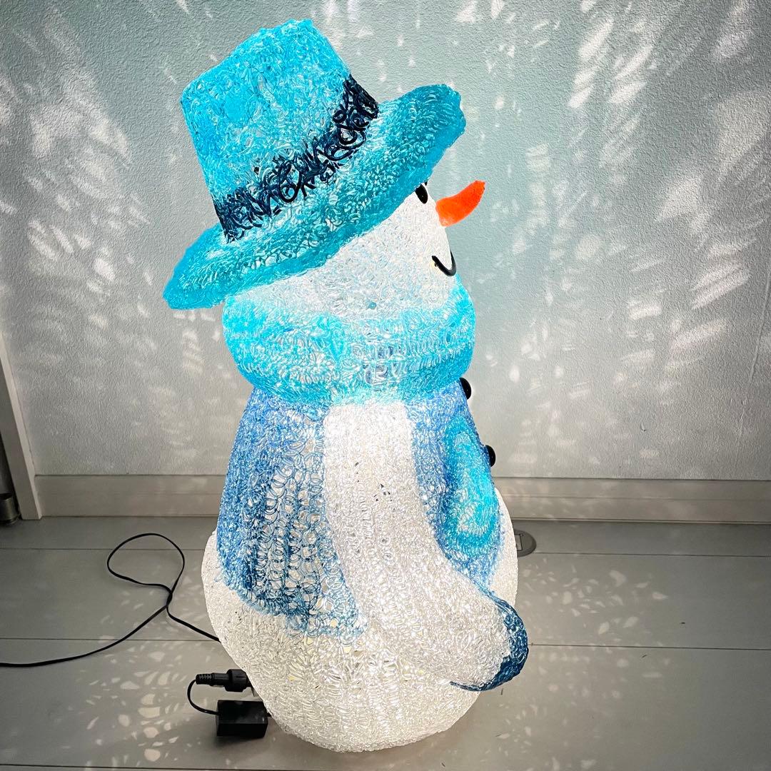 スノーマン クリスマス イルミネーション ライト 雪だるま 飾り 置物　58㎝