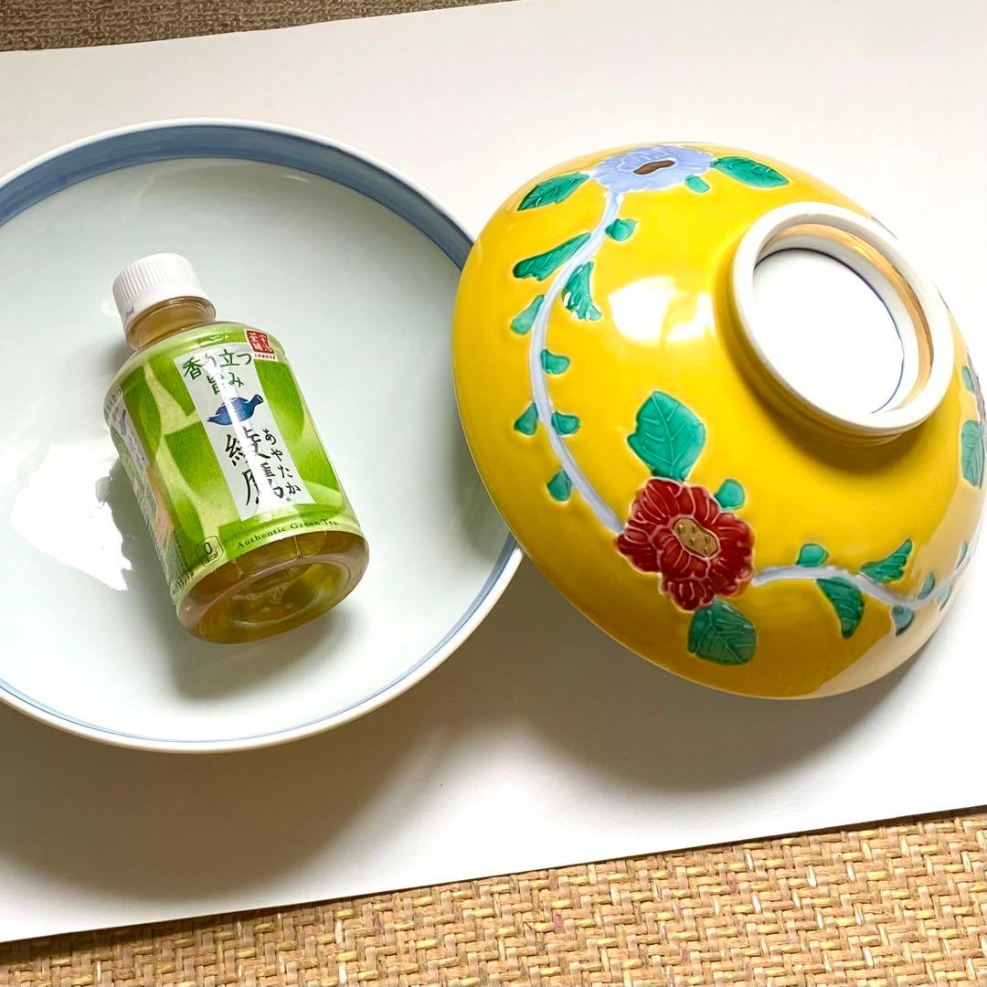 お値下げ！作家物　九谷焼　大振り　蓋物　金彩　逸品