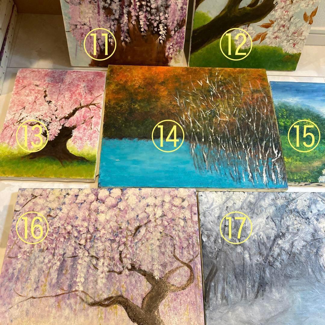 風景画シリーズ！素人の油絵7枚セット