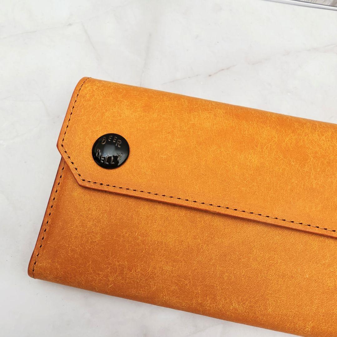 【極美品】 ビアベリー エステイト 長財布 ベージュ スナップボタン