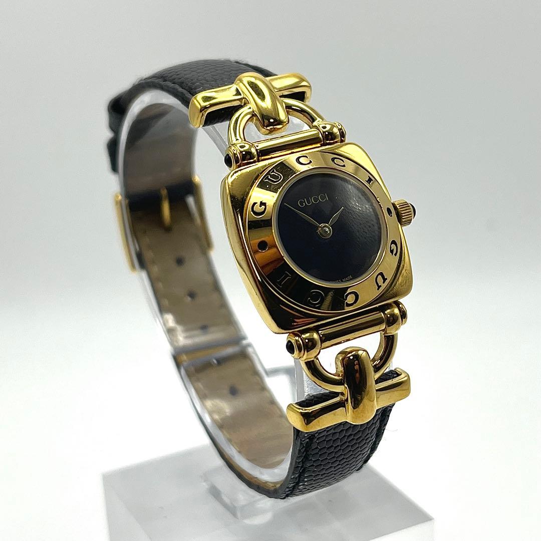 【稼働品/付属品あり】GUCCI グッチ 6300L ホースビット ゴールド