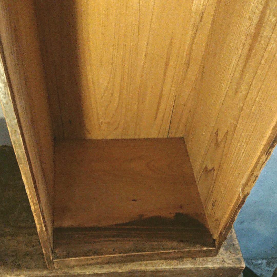 アンティーク引き出し付き棚 レトロ木製棚