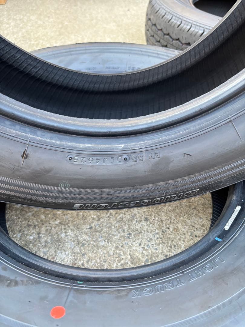 新車外しタイヤ4本195/80R15 ブリヂストンエコピアRD613 ハイエース