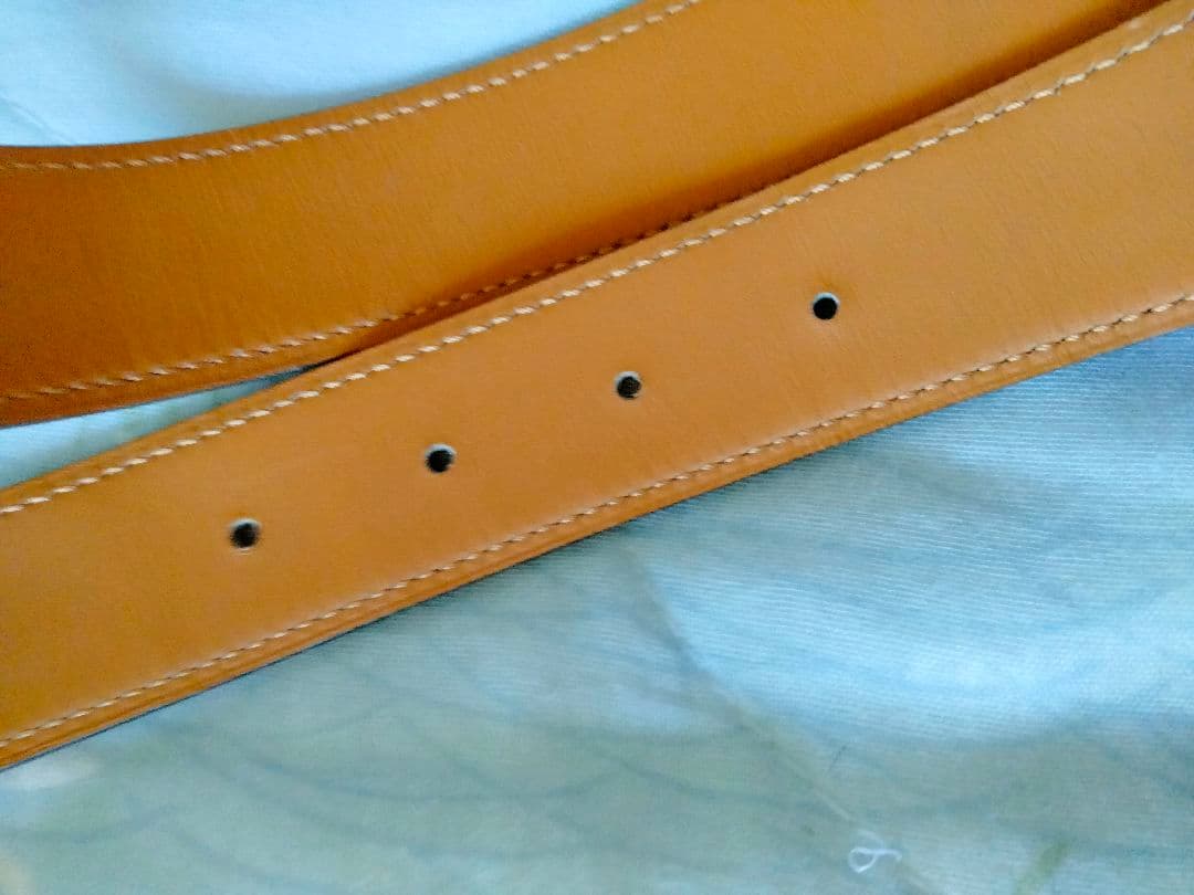 エルメス　HERMES　ベルト　リバーシブル　クロコダイル　ポロサス　バックル