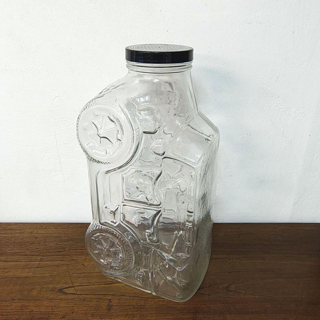 USA【Glass jar】車型 ガラス瓶 ジャー 容器 店舗ディスプレイ