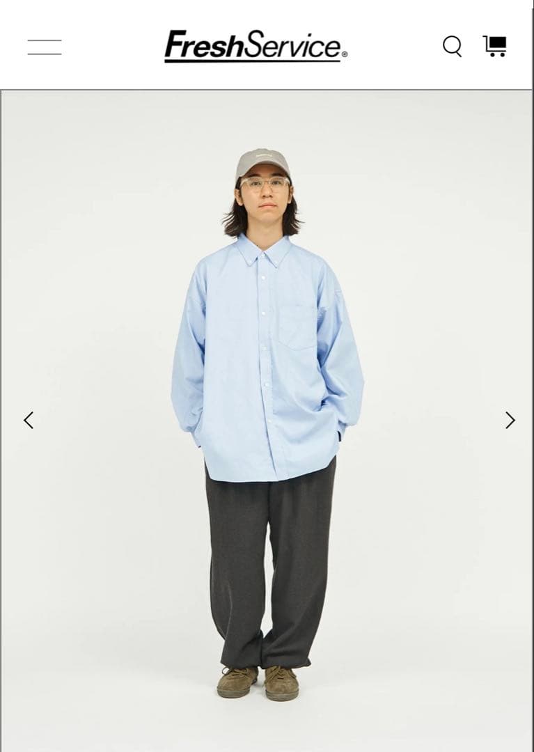 【新品】 FreshService オックスフォードシャツ　ブルー