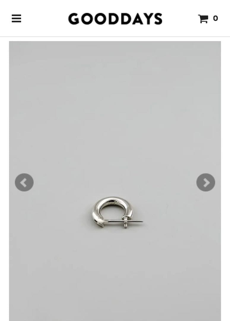 UNKNOWN. U310 PIERCE / SILVER 両耳