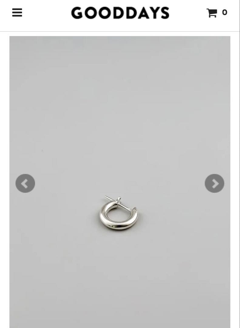 UNKNOWN. U310 PIERCE / SILVER 両耳