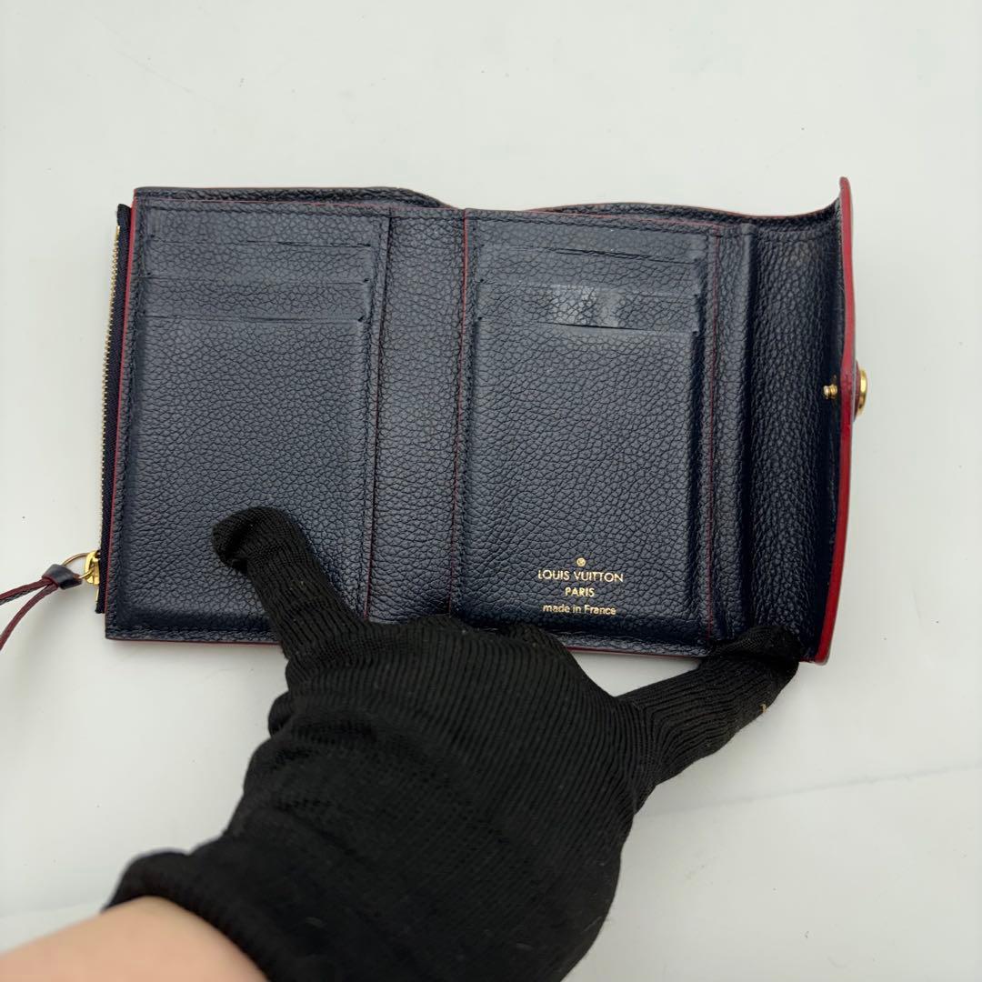 IC搭載　ヴィトン ポルトフォイユ ヴィクトリーヌ アンプラント　紺