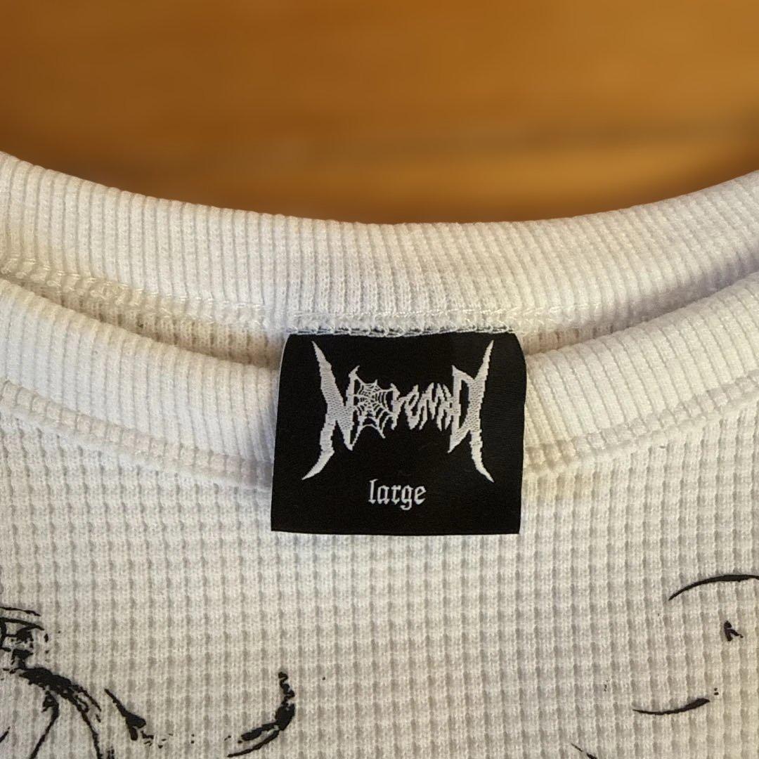 NoREMID ホワイト 長袖カットソー L