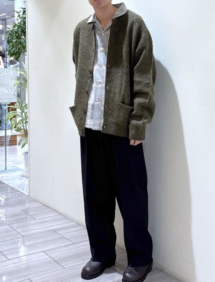 ADAM ET ROPE’モヘアミックス　カーディガン
