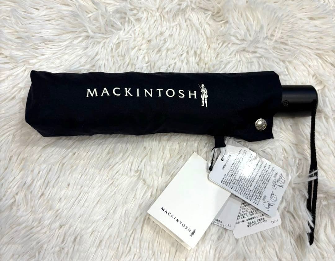 【新品】マッキントッシュ 折り畳み傘 UVカット ネイビー 晴雨兼用 日傘 雨傘