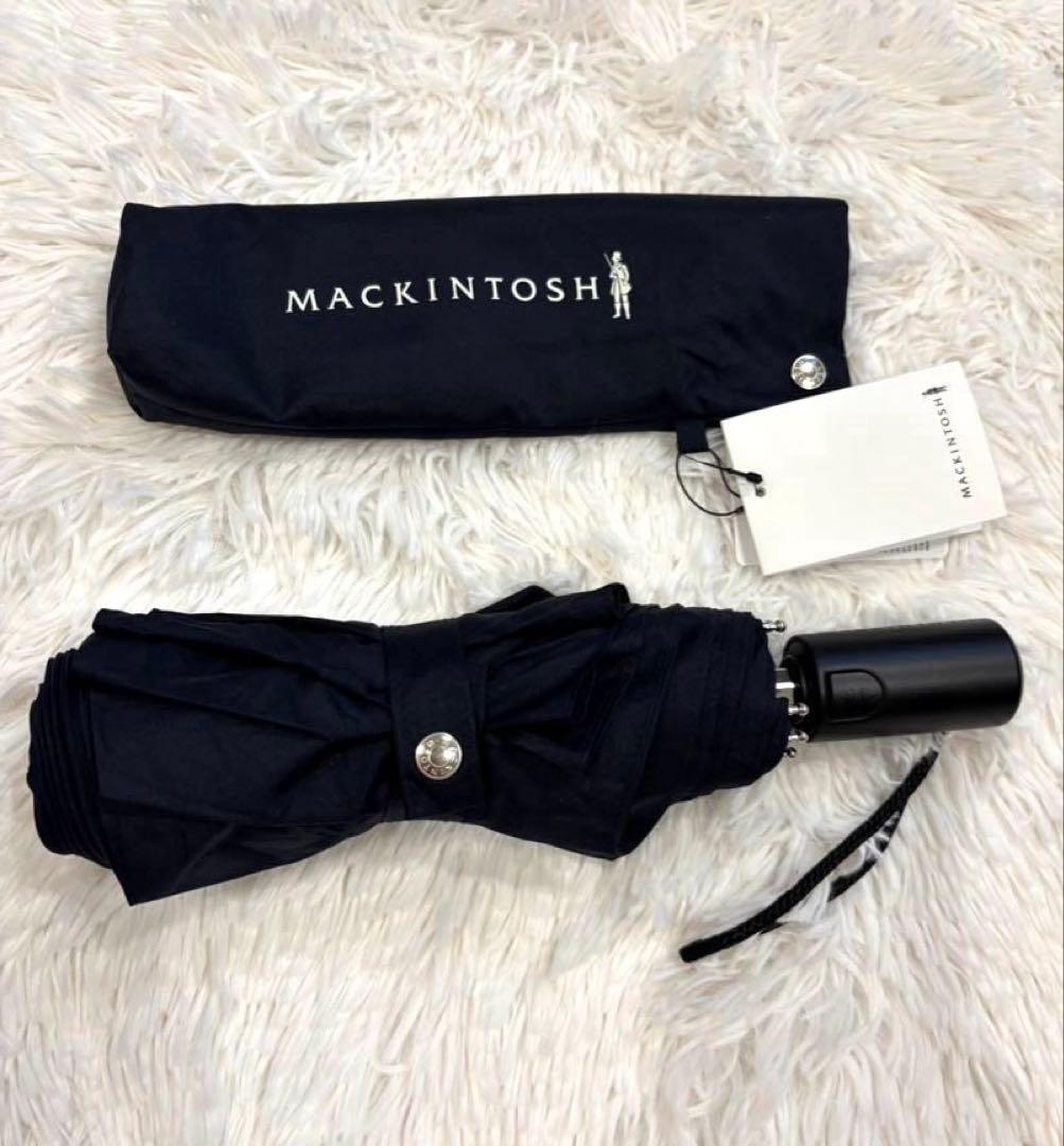【新品】マッキントッシュ 折り畳み傘 UVカット ネイビー 晴雨兼用 日傘 雨傘