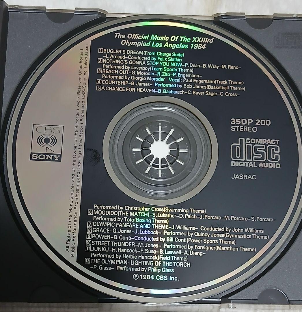 希少　1984年ロサンゼルスオリンピック公式音楽CD　ソニー