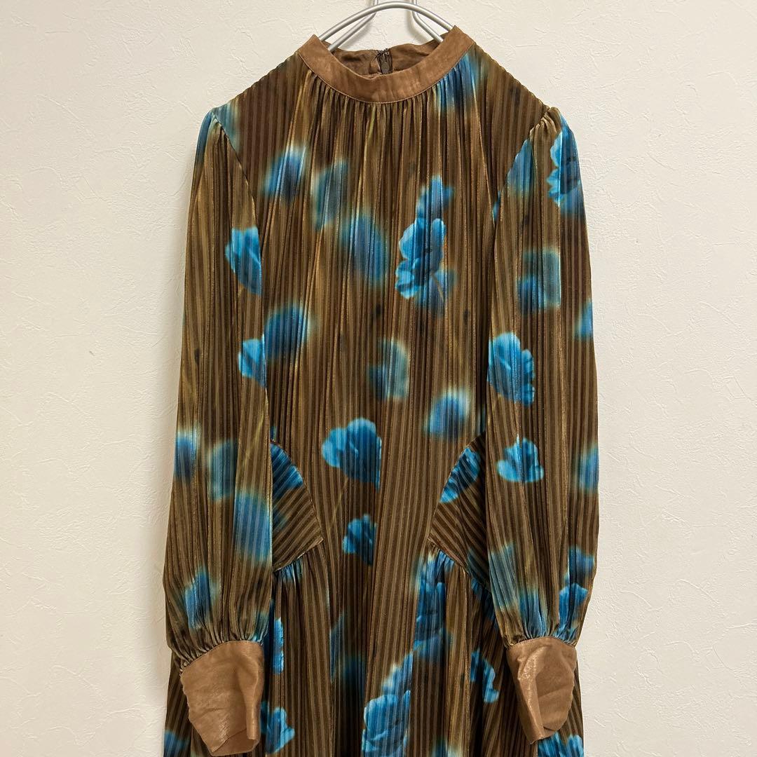 ワンピース Ameri VINTAGE MILA VELOUR CUT DRESS M