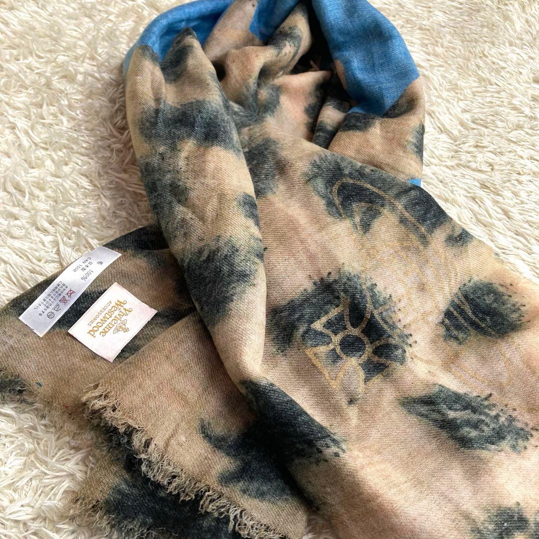 【✨美品】Vivienne Westwood レオパード柄 ストール マフラー
