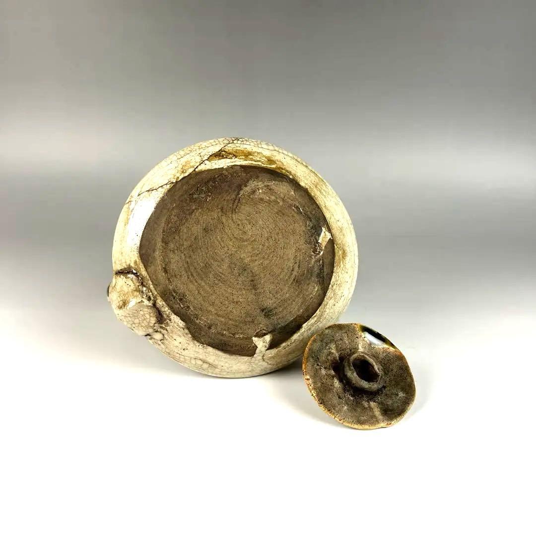 灯火器【ひょうそく】　陶器製　骨董品
