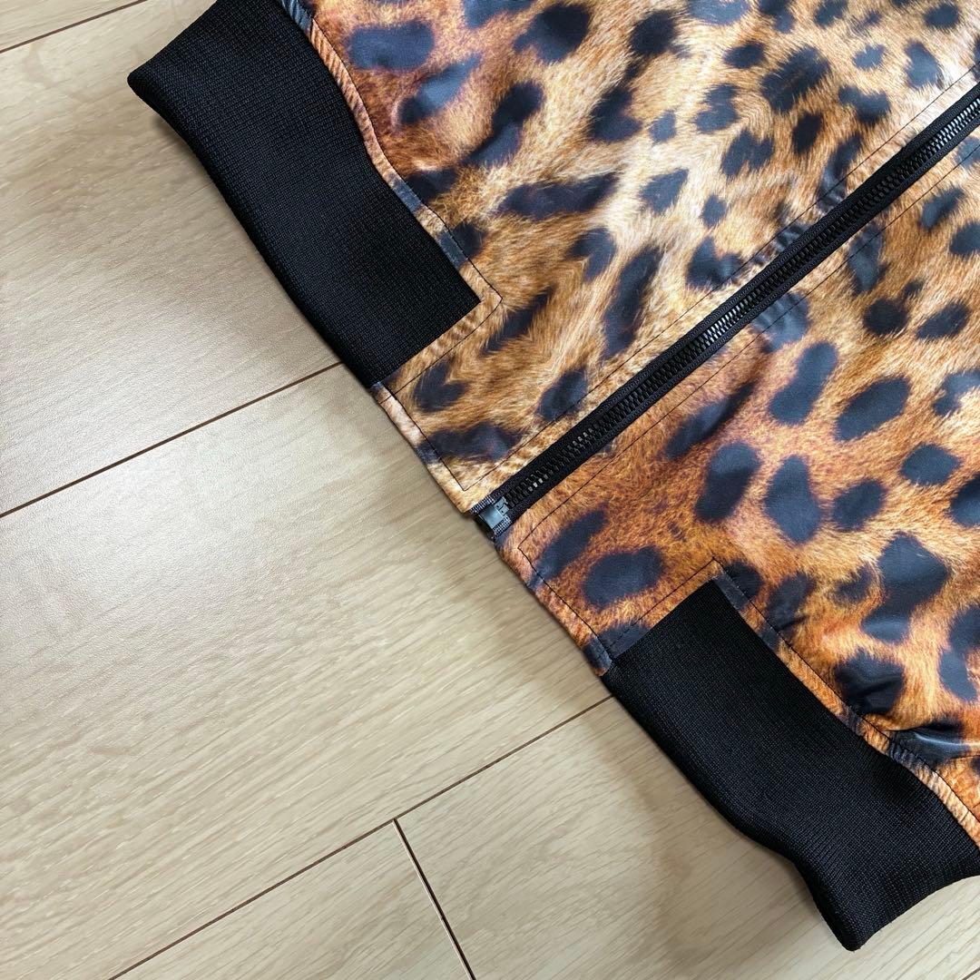 未使用級✨ZARA MAN レオパード柄 スカジャン M ブルゾン 総柄ラグラン