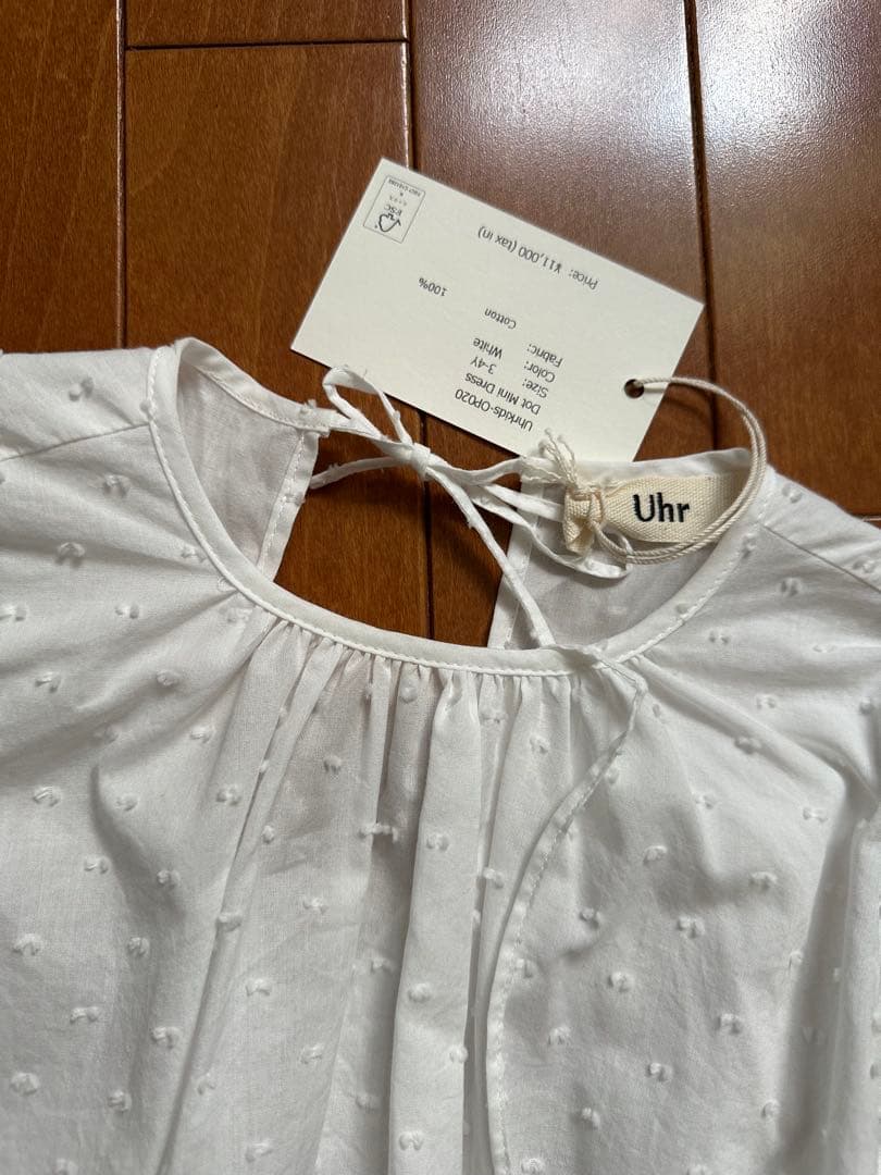 タグ付き新品　Uhr定番　Dot Mini Dress 3-4y