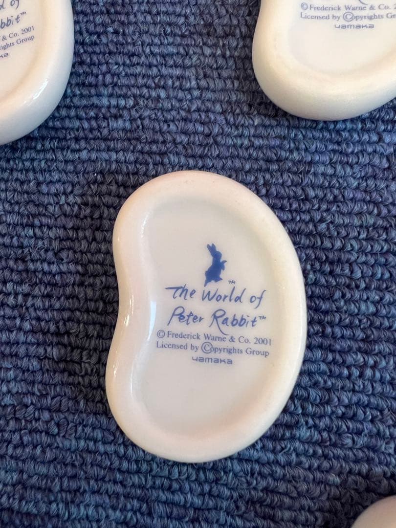 1417 ピーターラビット 箸置き  5客　未使用