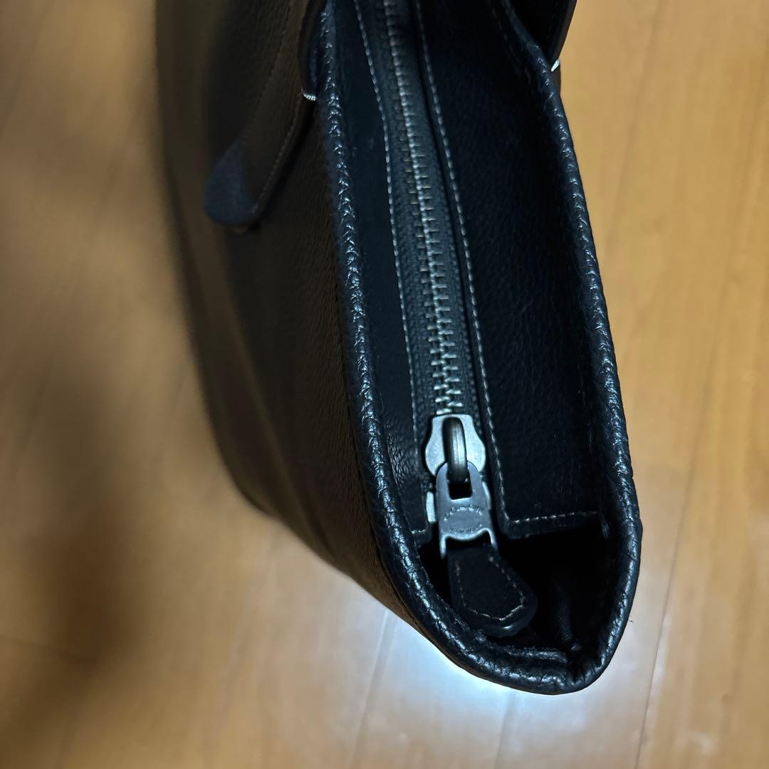 コーチ　coach ブラックレザートートバッグ