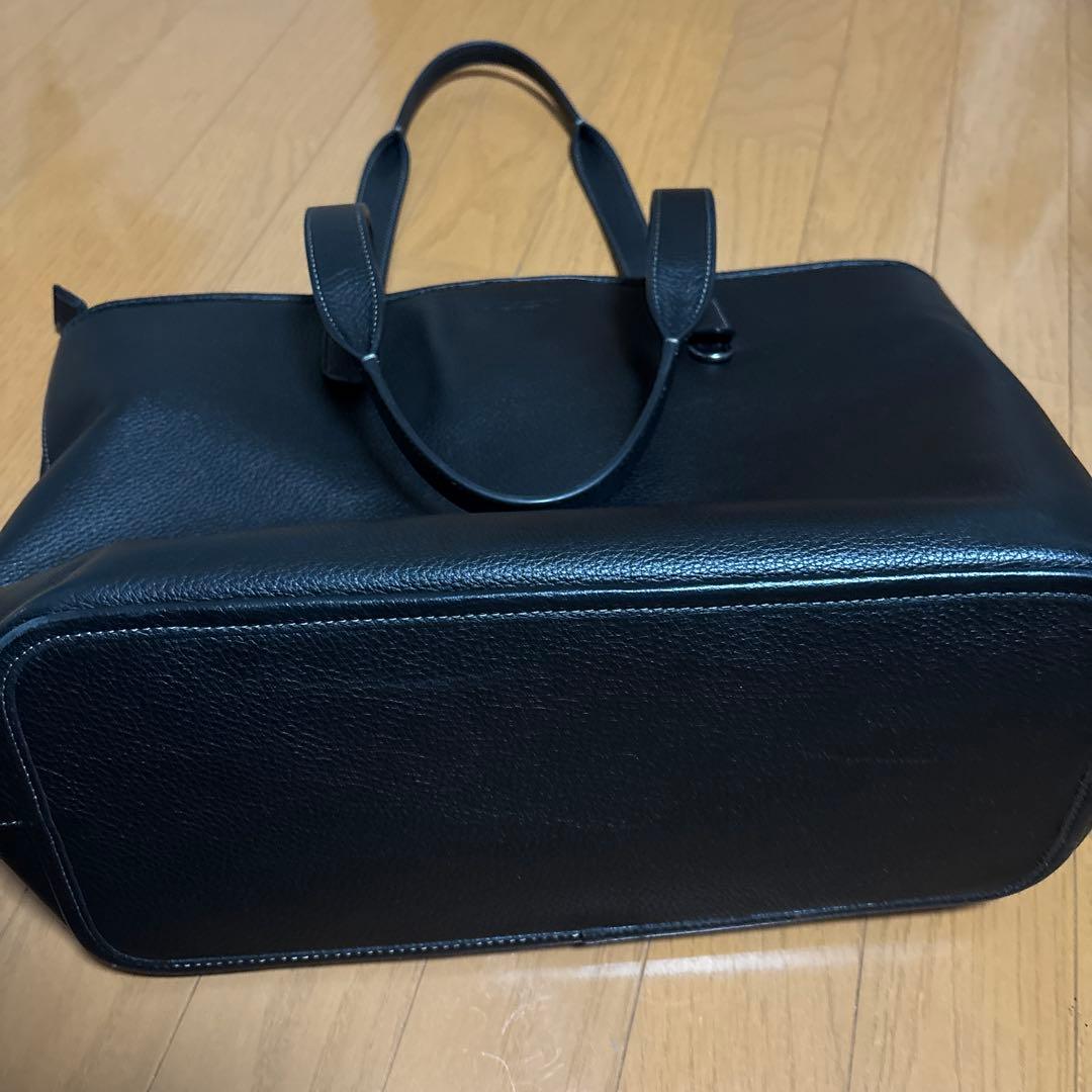 コーチ　coach ブラックレザートートバッグ