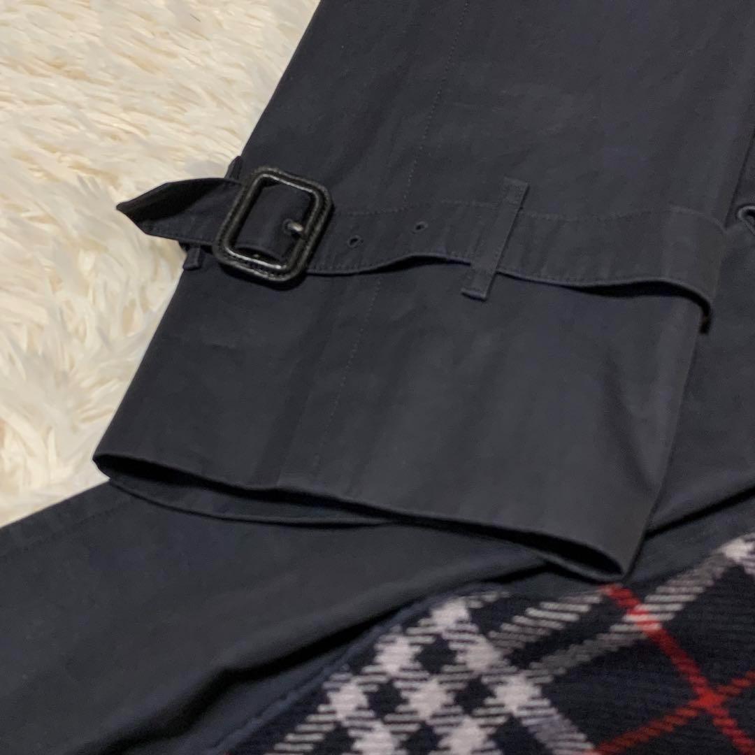 美品　バーバリーロンドン　トレンチ　マキシ丈　カシミヤ混　ベルト　大きいサイズ