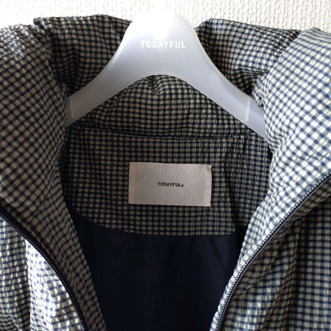 TODAYFUL Check Down Jacket 38 ミント