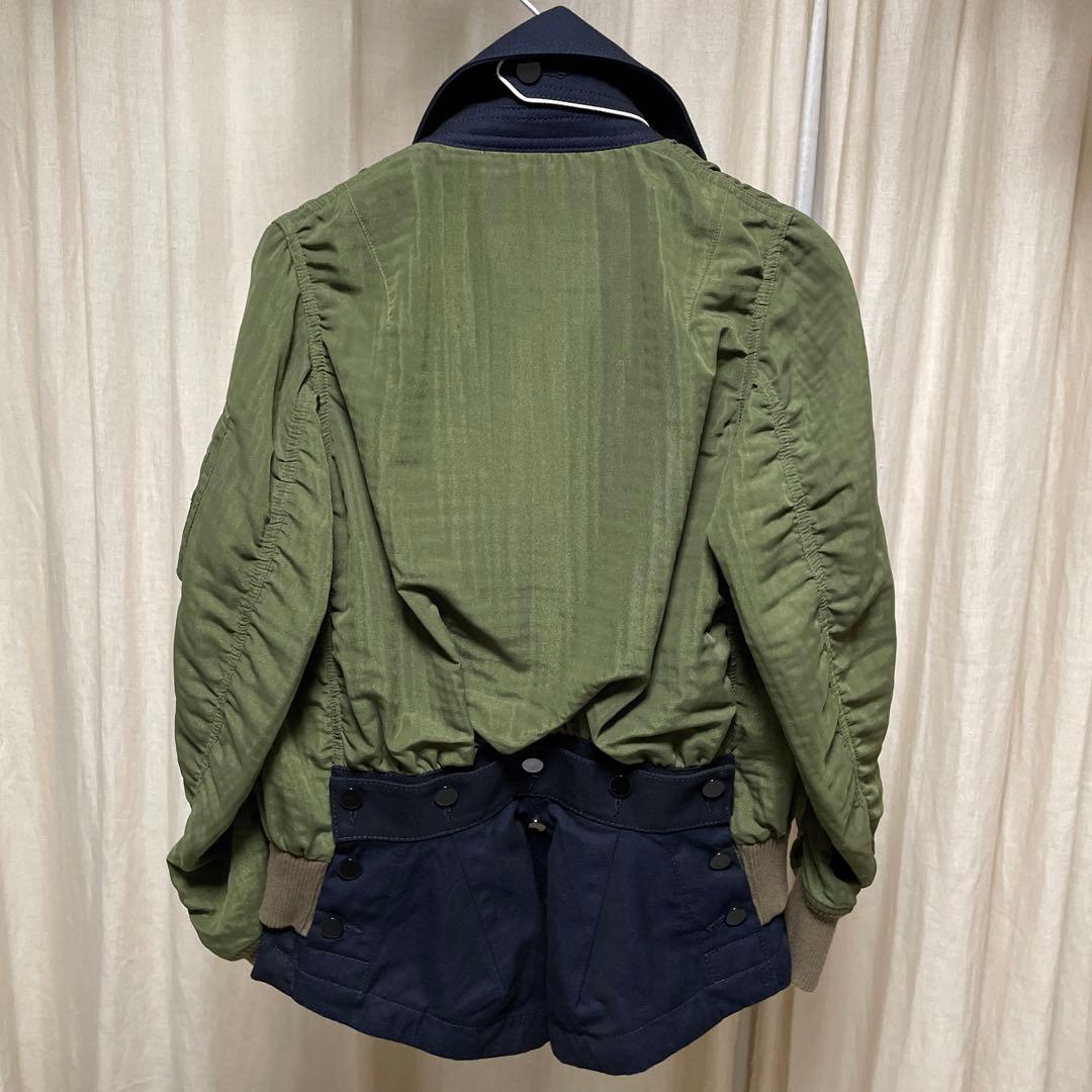 r*1様 希少⭐︎sacai 15ss MA-1ドッキングブルゾン