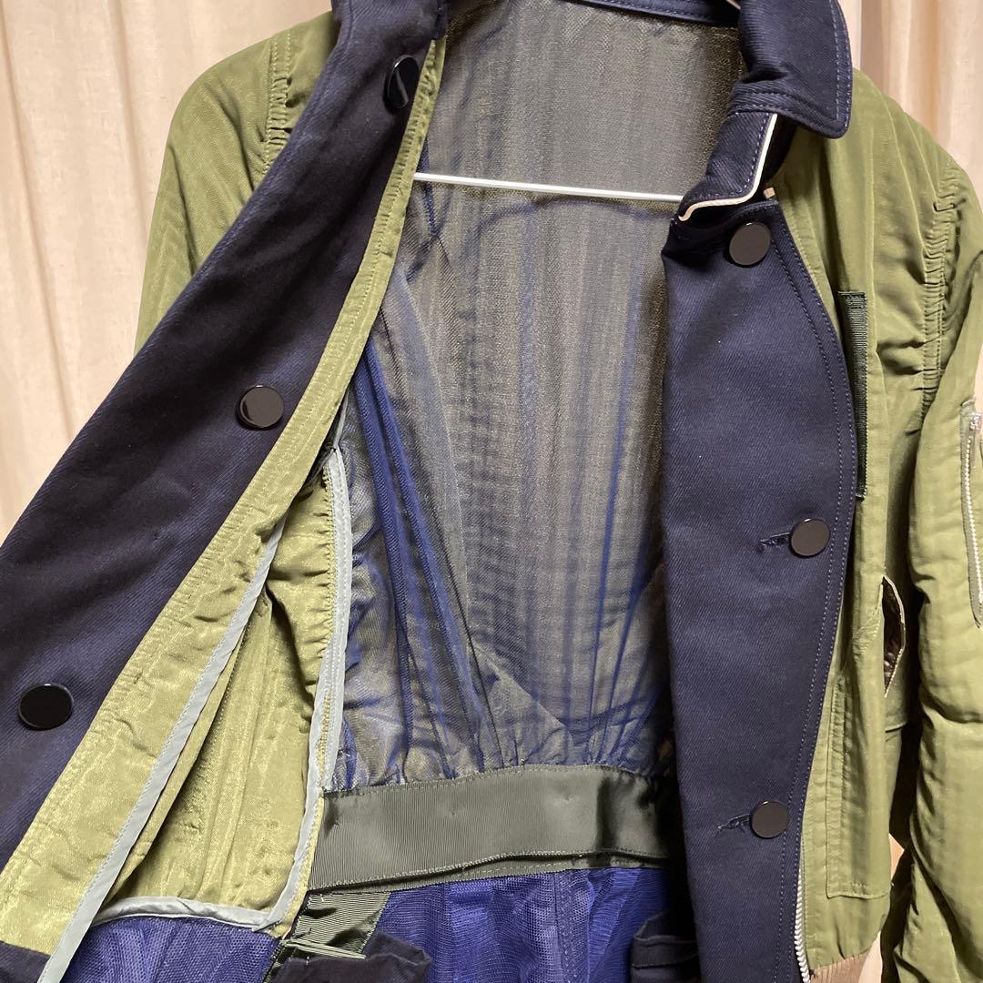 r*1様 希少⭐︎sacai 15ss MA-1ドッキングブルゾン