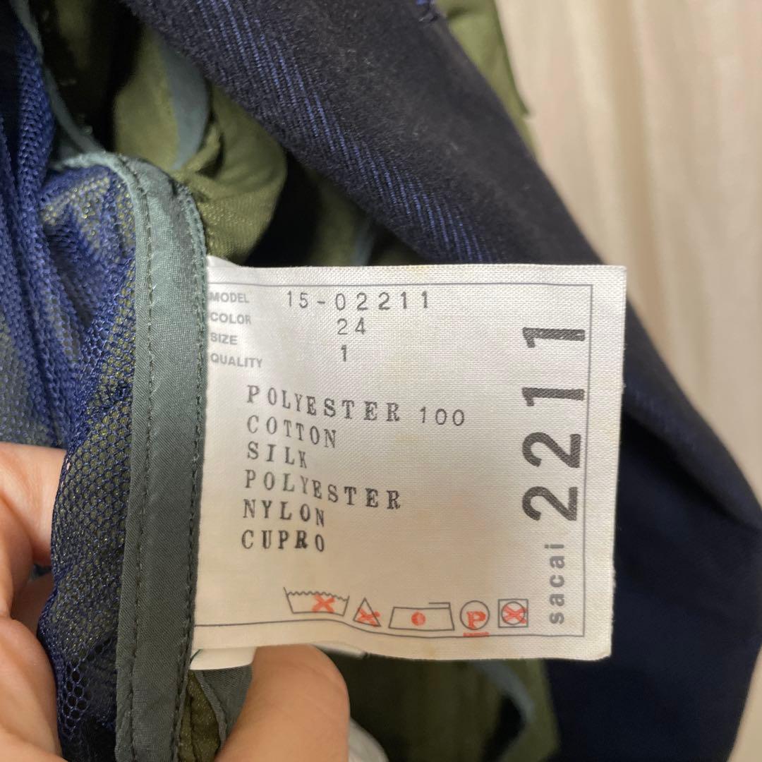 r*1様 希少⭐︎sacai 15ss MA-1ドッキングブルゾン