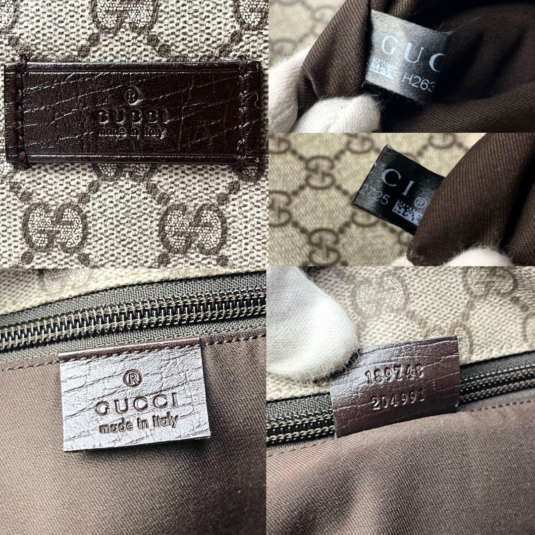 大容量/A4サイズ収納可能✨グッチ メッセンジャーバッグ GG柄 シェリーライン