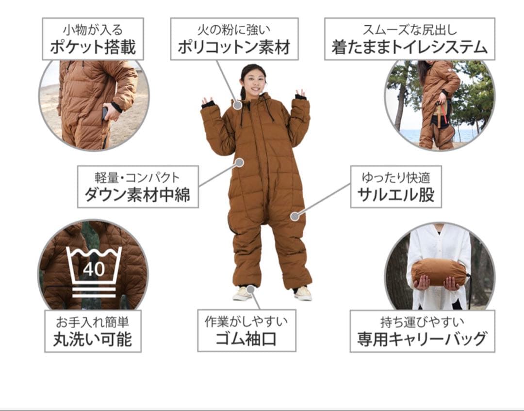 着る寝袋　ブクロマンx Sサイズ
